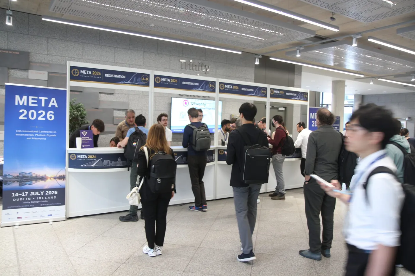 Registration desks at META 2026